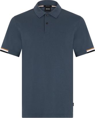 HUGO BOSS Piqu&eacute; Polo Korte Mouwen - Heren - Polos - Blauw - XS - Katoen - Tops