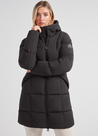 JACK1T Long Sleeve Star Down Coat in Black at Nordstrom, Size X-Large