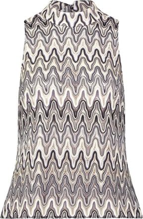 Betty Barclay Tops, Dames, Veelkleurig, XL, Katoen, Zigzag Crop Top Limited Edition