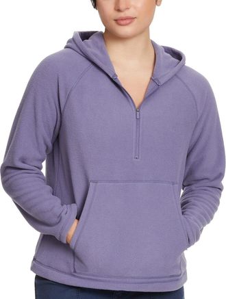 G.H. Bass & Co. Bass Outdoor Hoodie Womens Heron Quarter Zip Long Sleeve Pullover FTS464