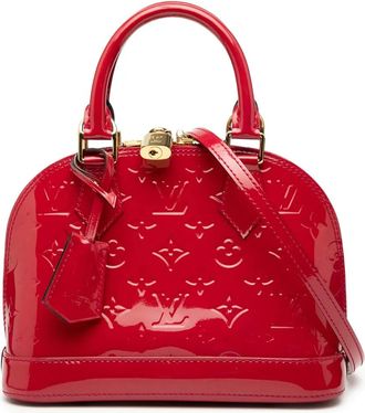 Louis Vuitton 2014 Monogram Vernis Alma BB satchel - Red