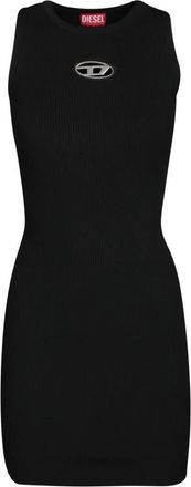 Diesel M-Caddix Mini Jurk - Dames - Kleedjes - Zwart - S - Polyester - Kleedjes