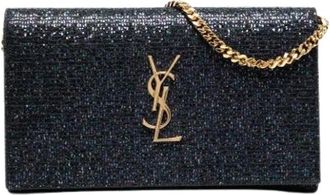 Saint Laurent Pre-owned Clutches, female, Black, Size: ONE SIZE Pre-owned Crossbody Bag