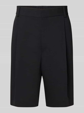 HUGO BOSS Regular Fit Chinoshorts mit Schurwoll-Anteil Modell FERY262F1X in Black, Gr&ouml;&szlig;e 102