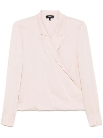 Theory Lapel Wrap Shirt
