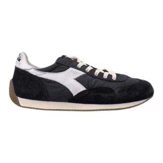 Diadora Heren, Schoenen, Zwart, Maat: 41 1/2 EU Leer