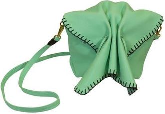 Carlos Falchi Medium Butterfly Top Grain Leather Bag in Lime at Nordstrom