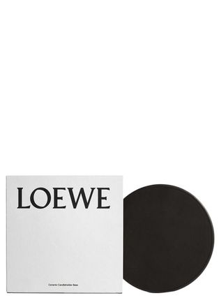 Loewe Base For Wax Candleholder, wax Candleholder, Black Glazed Terracotta Base
