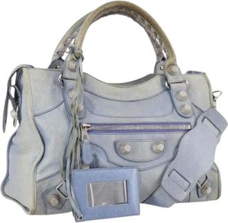Balenciaga Pre-owned Handbags, female, Blue, Size: ONE SIZE Pre-owned Vintage Handbag