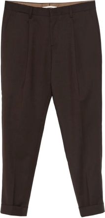 BRIGLIA 1949 Tiberios cuffed trousers - Brown