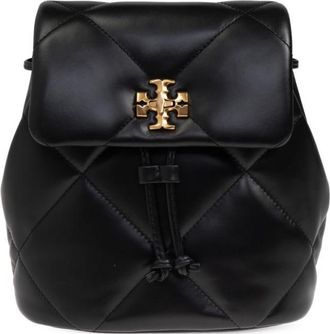 Tory Burch Black Kira Diamond Quilt Mini Backpack