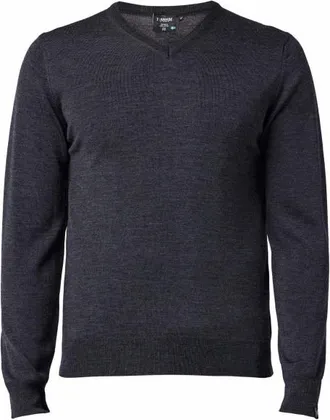 Ivanhoe of Sweden Cashwool V-Neck Male Merinopullover f&uuml;r Herren | blau