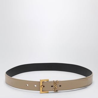 Saint Laurent Cintura Cassandre beige scura