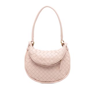 Bottega Veneta Tweedehands Kleine Nappa Intrecciato Gemelli Hobo