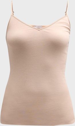 Hanro Seamless Cotton V-Neck Camisole