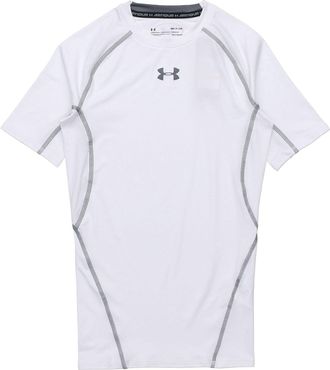 Under Armour Mens Under Armour Training Sports Tight Short Sleeve Tops White 1257468-100