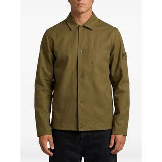 Stone Island Ghost Logo-patch Overshirt
