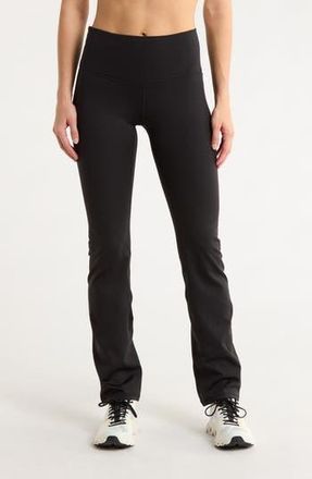 Zella Fleece Lined Bootcut Leggings in Black at Nordstrom Rack, Size Large