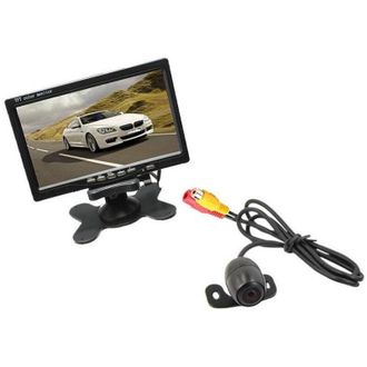 Trade Shop Trade Shop Traesio - Kit Retromarcia Telecamera Camper Auto Rimorchi Monitor Lcd 7 Staffa