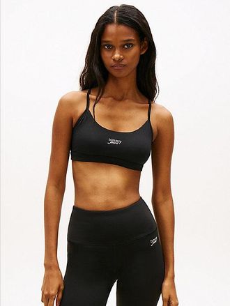 Tommy Hilfiger Bralette Athleisure con logo metalizado