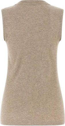 PESERICO Womens Punto Luce Ribbed Crew Neck Top Ss26 W