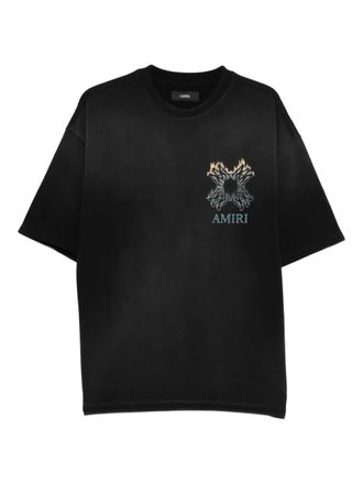 Amiri Ma Quad Flames T-shirt - Black