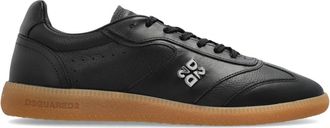 Dsquared2 Schoenen, Dames, Zwart, 39 1/2 EU, Leer, Lage sneakers