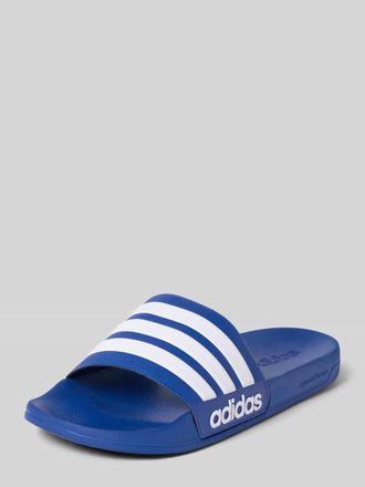 adidas Badeschuhe mit Kontraststreifen in Royal, Gr&ouml;&szlig;e 10
