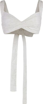 Zimmermann Crush Embroidered Linen Top