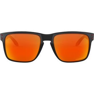 Oakley Holbrook XL 59mm Prizm Polarized Sunglasses in Black /Orange at Nordstrom