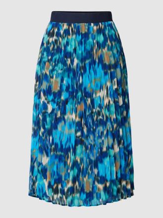 s.Oliver Red Label Midirock mit Allover-Muster Modell Aqua in Petrol, Größe 36