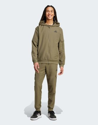 adidas adidas Performance - Tuta sportiva cargo verde oliva strata