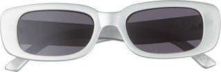 AIRE Ceres 51mm Rectangular Sunglasses in Metallic Silver at Nordstrom Rack