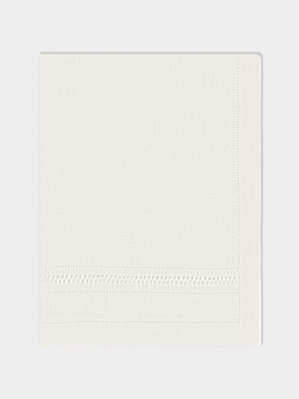 Volga Linen Diamond-Stitch Linen Rectangular Tablecloth (110in/2.8m)