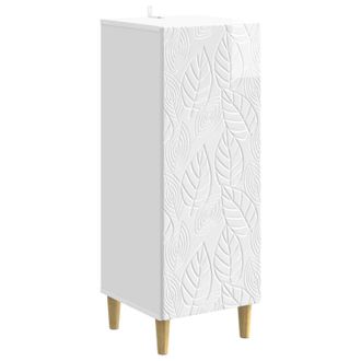 vidaXL Aparador Blanco Brillante 33 X 34,5 X 90 Cm Vidaxl