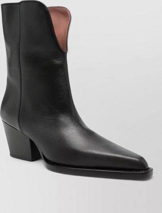 PARIS TEXAS calf leather mid-calf boots