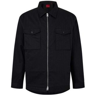 HUGO BOSS Hugo Mens Chest Pocket Shirt Jacket (Black) - Size X-Small