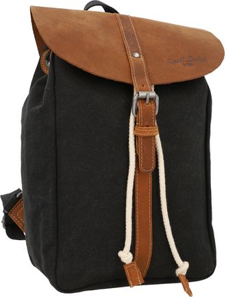 Gusti Handlebar Bag Leather Camille D. Blue Leather Daypack Backpack