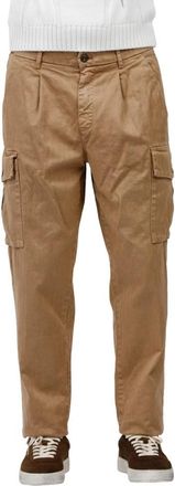 Mason's Cargo broek met textuur detail - Heren - Straight fit broeken - Beige - S - Broeken