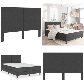 vidaXL Testiera Letto Grigio Scuro in Tessuto 180x200 cm - Testiera letto in tessuto - Testiera letto 180x200 cm