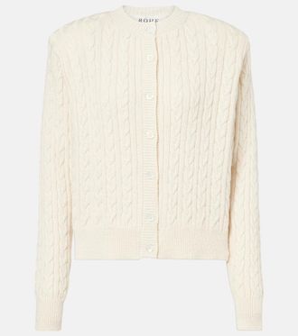 R&oacute;he R&oacute;he Cable-knit cotton and wool cardigan