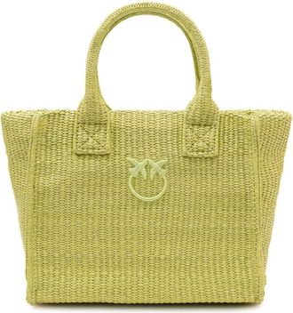 Pinko Beach Shopper Mini - Dames - Shoppers - Groen - ONE Size - Tassen