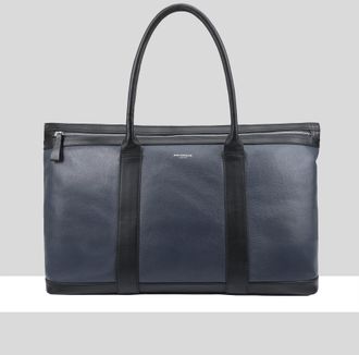 Paul Costelloe Womens Mahi Leather Holdall Bag - Blue - One Size