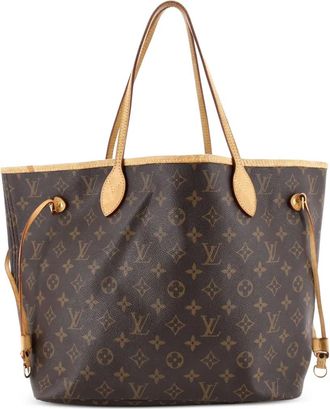 Louis Vuitton Neverfull MM shopper met monogram canvas - Bruin
