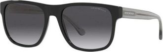 Emporio Armani Ea 4163 Zonnebril - Heren - Zonnebrillen - Zwart - 56 MM - Accessoires