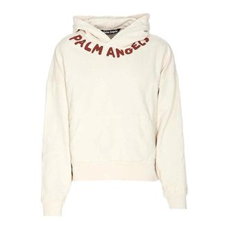 Palm Angels Hoodies, male, White, Size: 2XL Felpa