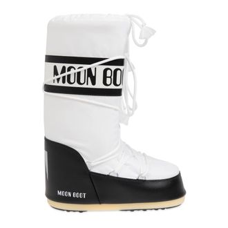 Moon Boot Moon Boot, Winter Boots, female, White, Size: 2 US Snow Boots Icon Nylon