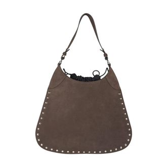 Vic Mati&eacute; Boho Hobo Tas - Dames - Tassen - Bruin - Maat: ONE Size Su&egrave;de