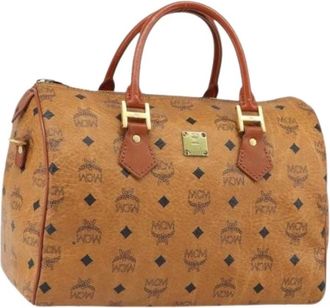 MCM Pre-owned Handbags, female, Brown, Size: ONE SIZE Pre-owned Hand Bag