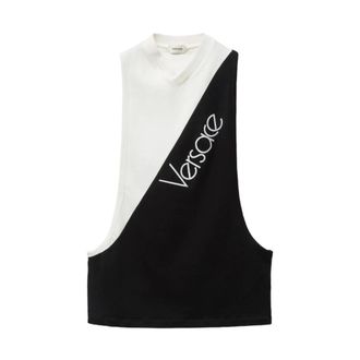 Versace Dames, Tops, Veelkleurig, Maat: M Katoen